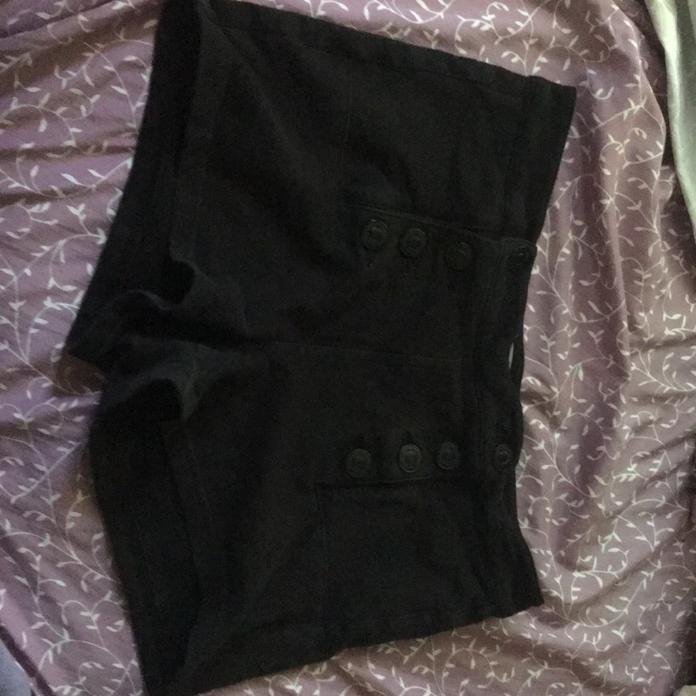 Black, High-Waisted Shorts
